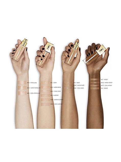 yves saint laurent touche eclat foundation br30|touche eclat colour chart.